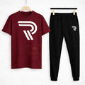 Men R-Flex Maroon Black Track Suit 2Pcs Cotton