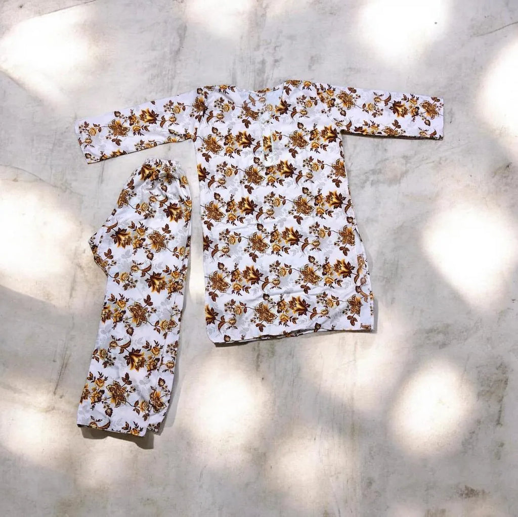 Women Cotton Lawn Floral 2-Piece Suit Medium