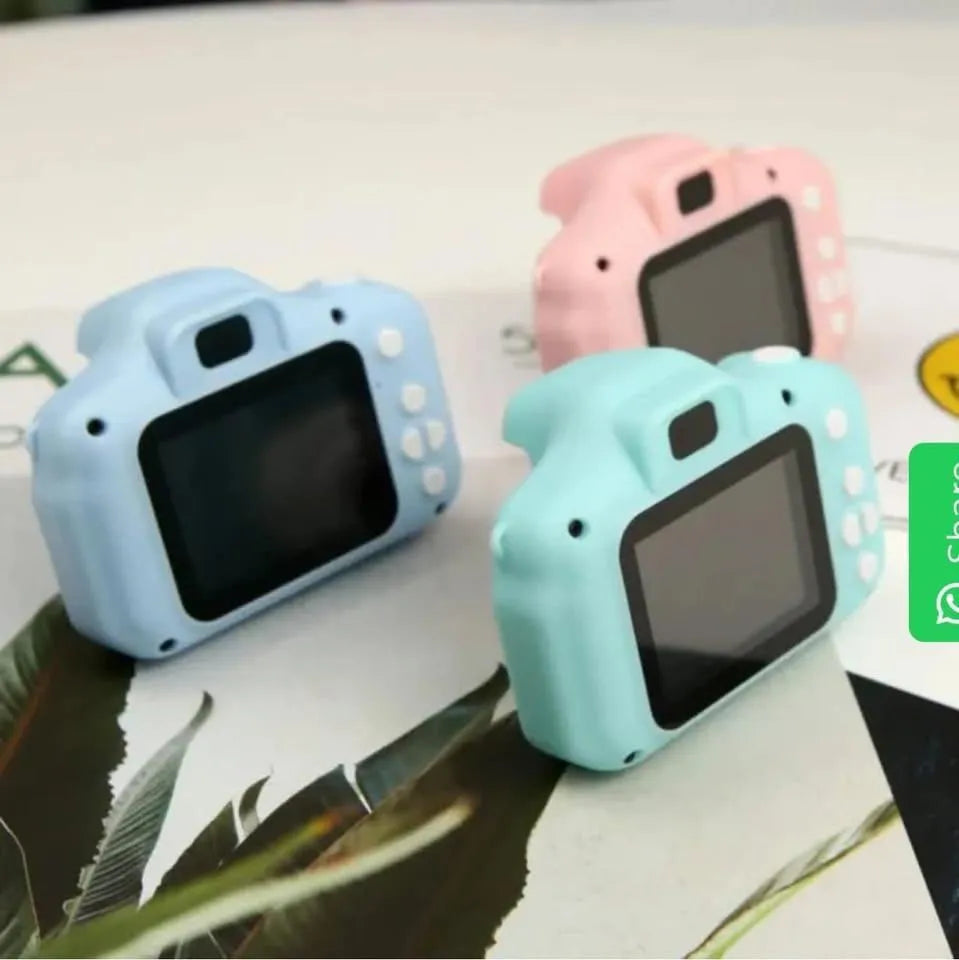 Mini Vintage Digital Camera for Kids ABS Plastic Pastel Colors