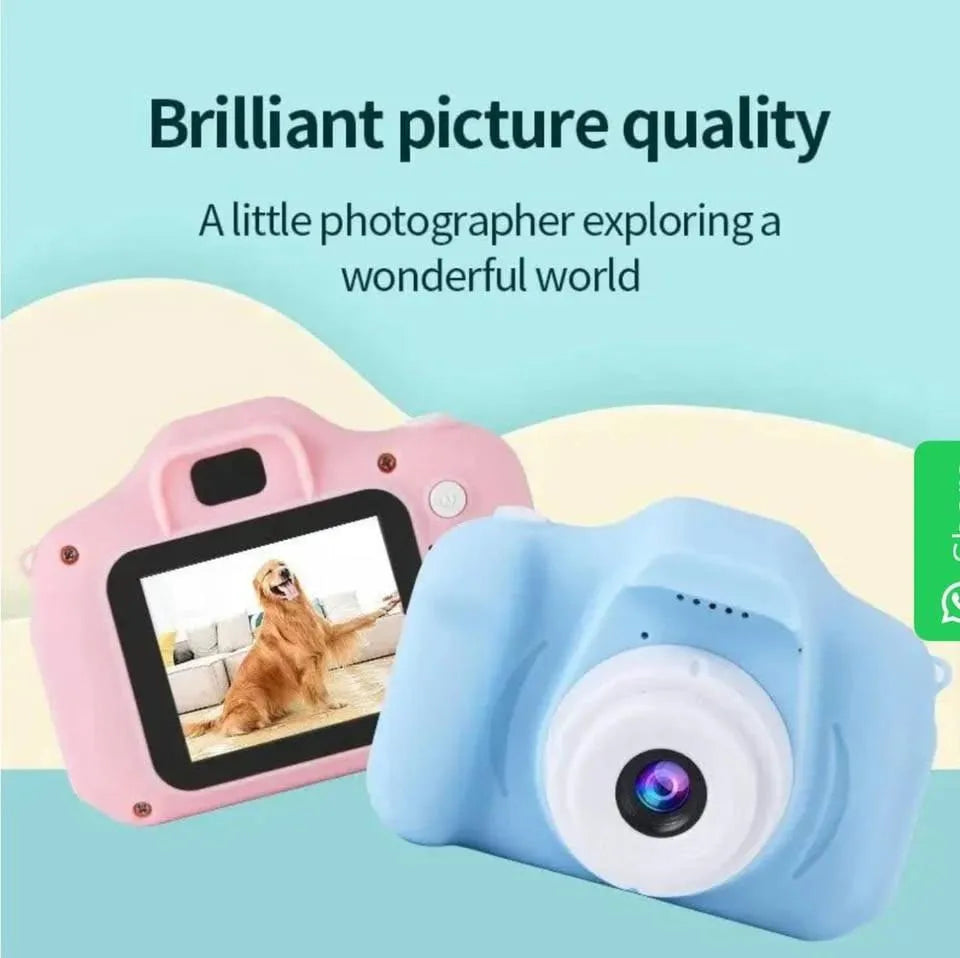 Mini Vintage Digital Camera for Kids ABS Plastic Pastel Colors