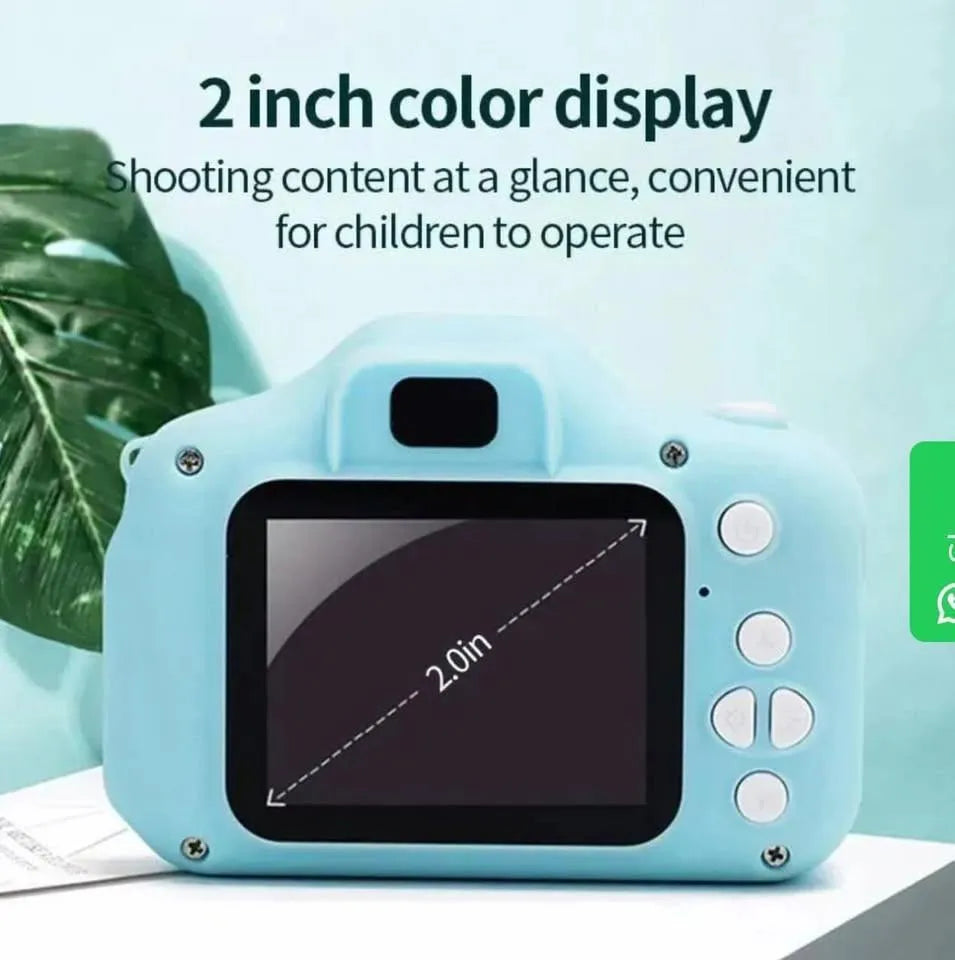 Mini Vintage Digital Camera for Kids ABS Plastic Pastel Colors