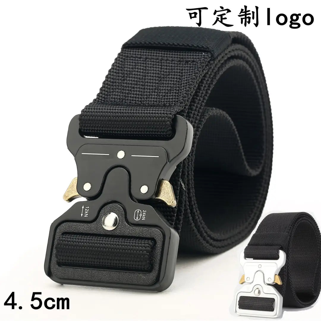 4.5cm Tactical Nylon Belt Black Quick Release