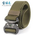 Tactical Nylon Belt with Aluminum Buckle for Men