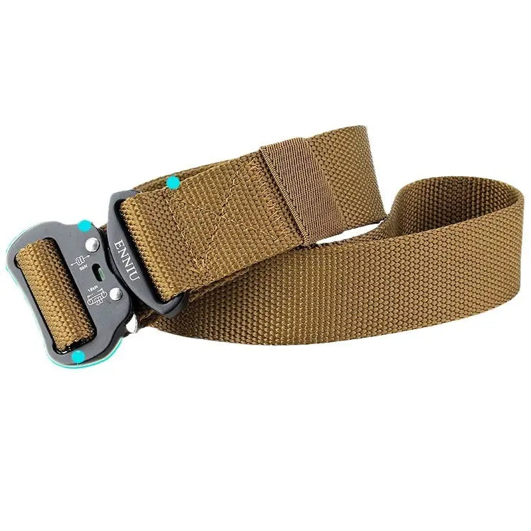 Tactical Nylon Belt with Aluminum Buckle for Men