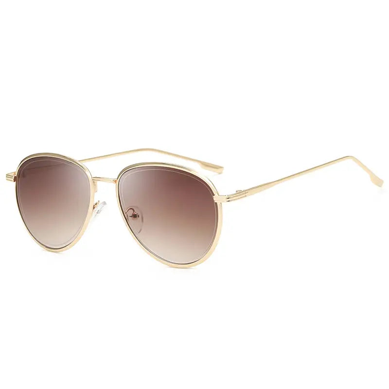 Women Aviator Sunglasses Gold Frame UV Protection