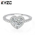 Heart-Shaped Love Ring Zircon Female Fashion Jewelry