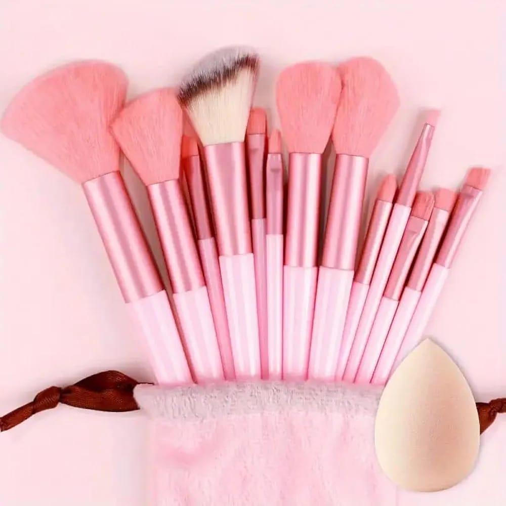 13-Piece Makeup Brush Set ABS Plastic Luxury Colors