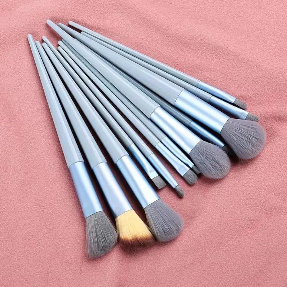 13-Piece Makeup Brush Set ABS Plastic Luxury Colors