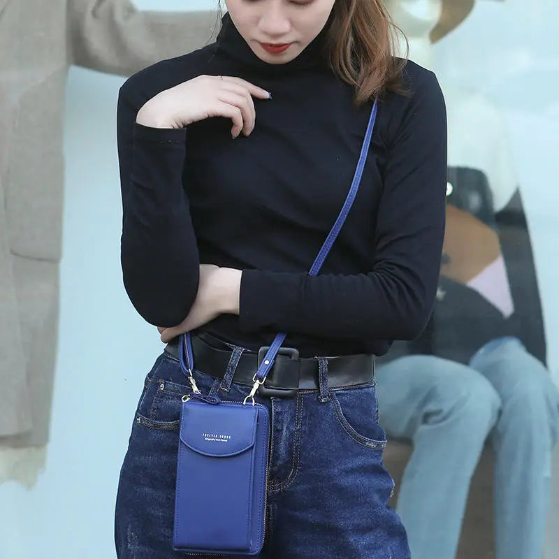 New Arrival Touch Screen Cell Phone case Purse Small Crossbody Lady Handbags PU Leather Women Shoulder Purse Wallet for Phones