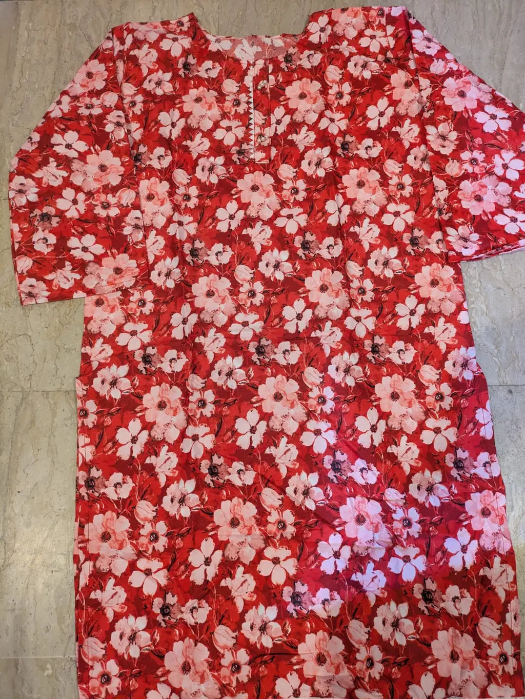 2 Pcs Women's Stitched Cotton Printed Shirt And Trouser