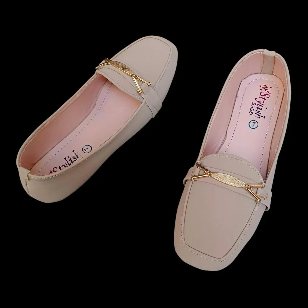 Women Synthetic Leather Formal Pumps Off-White Size 7-10