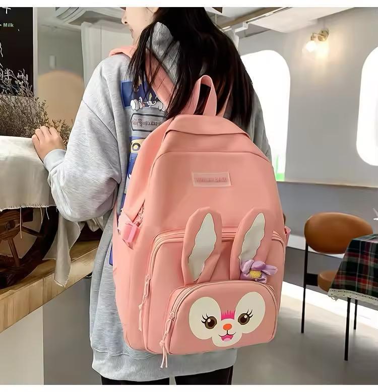 Bunny Tote Bag Set 4Pcs Multicolor Nylon 17"