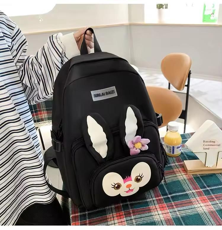 Bunny Tote Bag Set 4Pcs Multicolor Nylon 17"