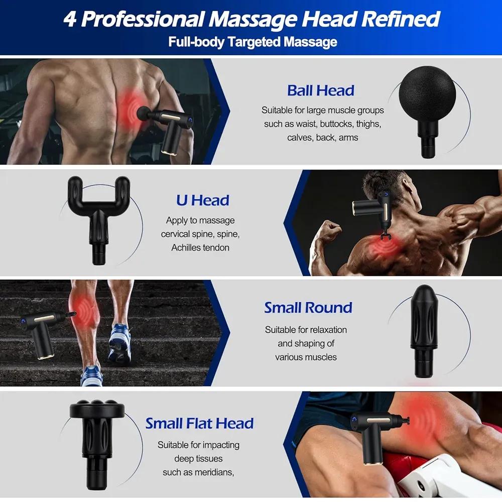 Mini Massage Gun Black Portable Muscle Relief