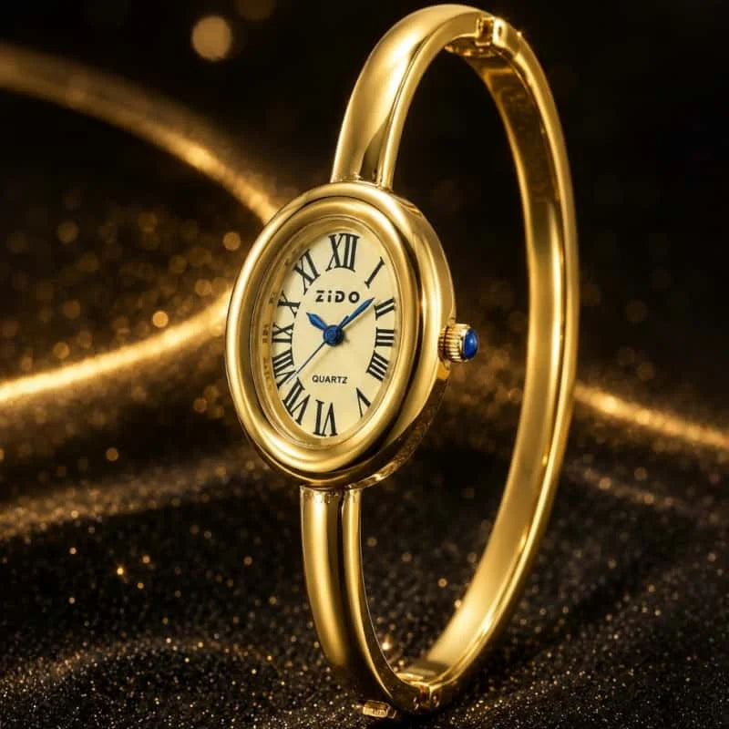 Top Brand Elegant Oval Bracelet Watches For Women Classic Elegant Roman Numeral Dial Ladies Quartz Wristwatch Relogio Feminino