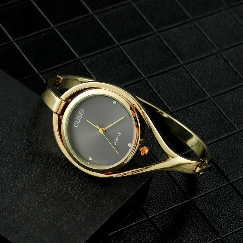 Elegant Ladies Bracelet Watch, Women Watch, Creative Hollow Stainless Steel Wristwatch, Simple Quartz Watch, Exquisite Gift