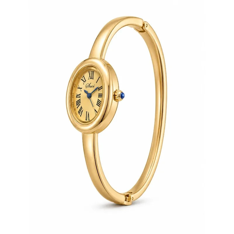 Top Brand Elegant Oval Bracelet Watches For Women Classic Elegant Roman Numeral Dial Ladies Quartz Wristwatch Relogio Feminino