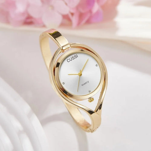 Elegant Ladies Bracelet Watch, Women Watch, Creative Hollow Stainless Steel Wristwatch, Simple Quartz Watch, Exquisite Gift