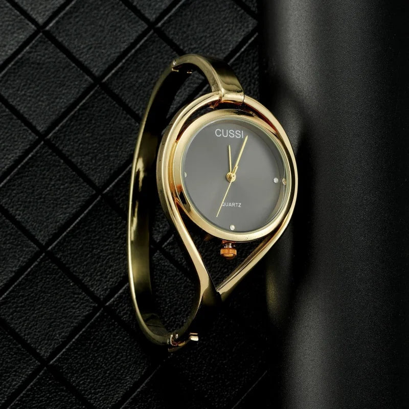 Elegant Ladies Bracelet Watch, Women Watch, Creative Hollow Stainless Steel Wristwatch, Simple Quartz Watch, Exquisite Gift