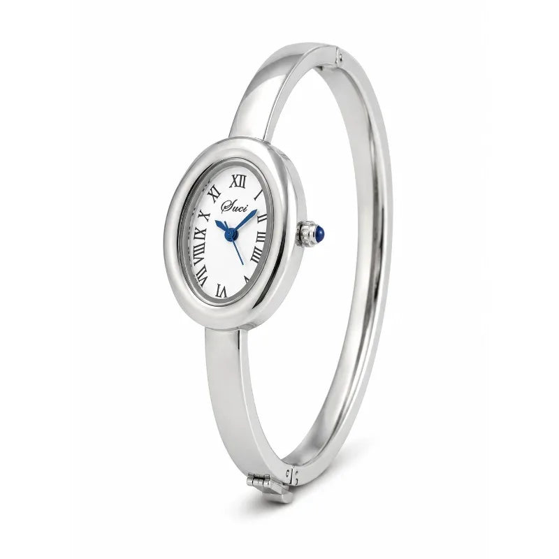 Top Brand Elegant Oval Bracelet Watches For Women Classic Elegant Roman Numeral Dial Ladies Quartz Wristwatch Relogio Feminino